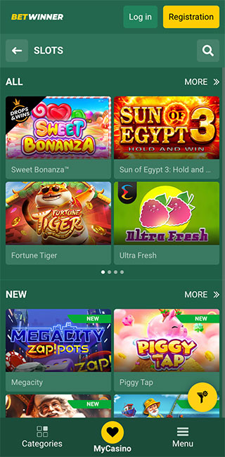 BetWinner Casino Mobile App