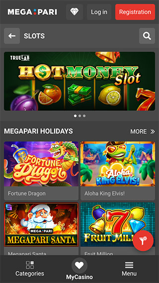 Megapari Casino Mobile App